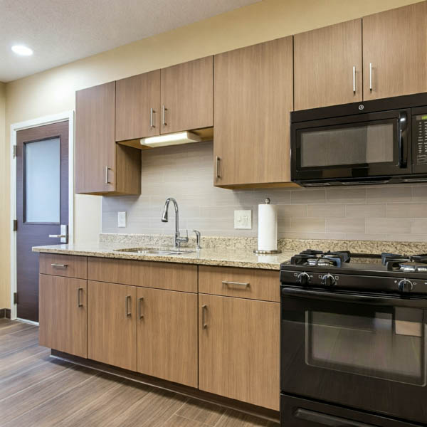 break room cabinets
